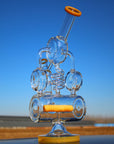 12.5" Recycler Style Inline Perc Water Pipe w/ Spring Body