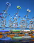 12.5" Recycler Style Inline Perc Water Pipe w/ Spring Body