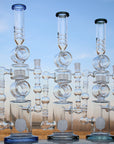 Massive Approx. 22 Inch Dual Perc Recycler Style Water Pipe