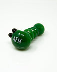 4" AFM Three Point Colored Borosilicate Glass Hand Pipe