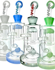 10" AFM Glass Astor Double Perc Dab Rig