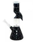 Thug Life | 10" Cracked Stone Glass Water Pipe