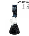 Thug Life | 10" Cracked Stone Glass Water Pipe