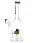 Thug Life | 8" Green Water Pipes w/ Custom Perc