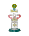 Calibear Multi-Chamber Recycler Dab Rig | 8" Borosilicate Glass Rig with Looping Recycler Pathways