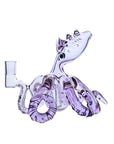 Octopus Dab Rig – 5.5” Handmade Glass Rig W/ 3 Pinholes Perc