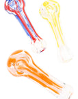 Small Striped Glass Hand Pipe “Mini Drip” – Assorted Colors
