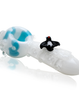 Empire Glassworks “Icy Penguins” Glass Hand Pipe – 4½″ – US-Made