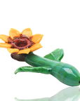 Empire Glassworks “Sunflower” Glass Sherlock Pipe – 5½″ – US-Made