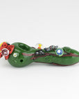 Empire Glassworks “Garden Critters” Glass Hand Pipe – 4½″ – US-Made