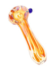 Silver Fumed Squiggle Spoon Pipe “Tiny Twister” – 3½″ – Assorted Colors