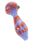 Bright Frit Striped Dot Spoon Pipe “Dot Pop” – 4½″ – Assorted Colors