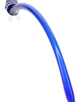 Long Colored Striped Glass Gandalf Pipe “Wizard Wand” – 17″