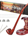 Pulsar Shire Pipes x LoTR GANDALF Pipe & MIDDLE-EARTH Pipe Stand Bundle - 12.5"