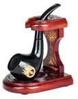 Pulsar Shire Pipes x LoTR SAURON Pipe & MIDDLE-EARTH Pipe Stand Bundle- 5.5"