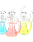 Phosphorescent Fungi Glow in the Dark Glass Bubbler - 4.75" / 14mm F / Colors Vary