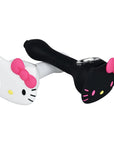 4PC BUNDLE - What's Up Kitty Cat Silicone Hand Pipe - 4.5" / Assorted Colors