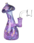 Mushroom Top Marbled Glass Dab Rig - 6" / 14mm F / Colors Vary