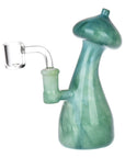 Mushroom Top Marbled Glass Dab Rig - 6" / 14mm F / Colors Vary