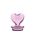 Pink Heart Dry Puffco Peak Glass Attachment | Calibear