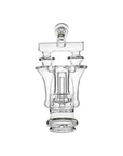 Premium DUO RBR Recycler for Puffco Peak OG & PRO Glass Attachment | Calibear