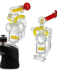Premium Swiss Recycler Glass Attachment w/ Encased Opal for Puffco Peak OG & Pro | Calibear