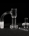 Full Weld Terp Slurper Quartz Banger Kit | Complete Kit Disassembled View | Golden Goat Quartz