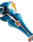 Crush Eye Candy Artisan Hand Pipe - Vibrant Borosilicate Glass Spoon, 4"