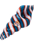 Crush Eye Candy Sea Shell Hand Pipe in Vibrant Colors - 4" Borosilicate Glass