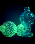 Glow Speckled Ball Carb Cap - 25mm / Colors Vary
