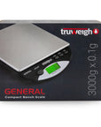 Truweigh General Compact Bench Scale - 3000g x 0.1g - Black