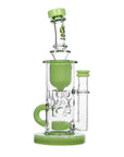 Calibear Straight Fab Klein Dab Rig | 9" Seed of Life Perc Borosilicate Glass Rig