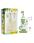 Calibear Straight Fab Klein Dab Rig | 9" Seed of Life Perc Borosilicate Glass Rig