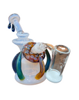 Vortex Recycler Dab Rig With Golden Goat Banger