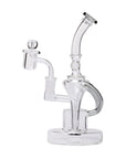 Human Grade Dualing Recycler Glass Rig Water Pipe