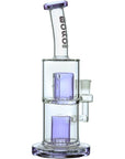 Borotech 9'' Clear Vision Dual Perc Water Pipe