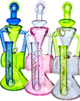 10" AFM Barrel Blaster Colored Glass Recycler Dab Rig