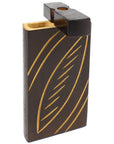 Burned Wood Dugout “Night Lattice” – 4″ – Assorted