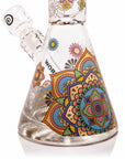 Mandala Myriad 14" Clear Beaker Bong