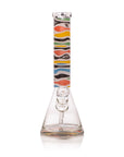 Retro Saturn 14" Clear Beaker Bong