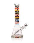 Retro Saturn 14" Clear Beaker Bong