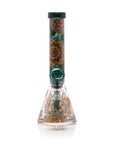 Mandala Myriad Teal 10" Mini Beaker Bong