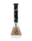 Mandala Myriad Teal 10" Mini Beaker Bong