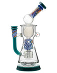 Calibear Wigwag Straight Fab Torus V2 Encased Two Opals W/ Seed of Life Perc