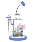 Pulsar Fish Out of Water Glass Water Pipe - 9" / 14mm F