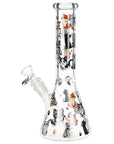 Pulsar Cute Kitties Beaker Glass Water Pipe - 10" / 14mm F