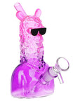 3CT BUNDLE - SeshGear Laid Back Llama Water Pipe - 6" / 14mm F / Assorted Ombre Colors