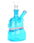 2CT BUNDLE - SeshGear English Bulldog Glass Water Pipe - 5" / 14mm F / Blue, Amber