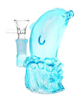 2CT BUNDLE - SeshGear Jumping Dolphin Glass Water Pipe - 5" / 14mm F / Pink, Blue