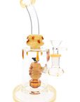 GoG Bent Neck Straight Shooter Bong – 9½″ – Bee Showerhead Perc